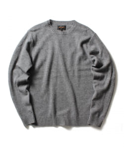 ▲BEAMS PLUS / クルーネック ニット 7ゲージ