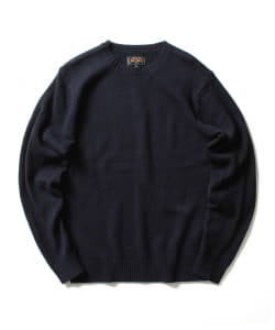 ▲BEAMS PLUS / クルーネック ニット 7ゲージ