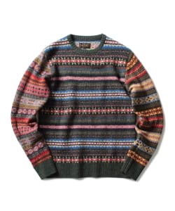 ▲BEAMS PLUS / クレイジーパターン フェアアイル ニット