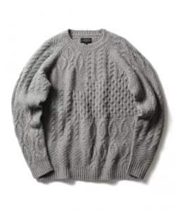 ▲BEAMS PLUS / クレイジーパターン クルー ニット