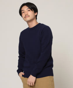 ▲BEAMS / カシミヤ ケーブル クルーネック ニット