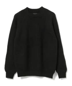 ▲BEAMS / アゼ編み クルーネック ニット