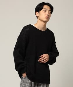 ▲BEAMS / ルーズ クルーネック ニット
