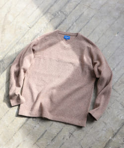 ▲BEAMS / フットボール Vネック ニット
