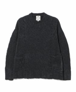 ▲GeoTrowark × BEAMS / 別注 変形 ケーブル ニット
