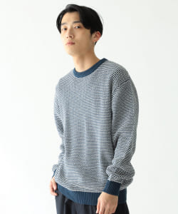 ▲BEAMS / カラースキーム タック クルーネックニット