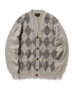 ▲BEAMS PLUS / 12ゲージ アーガイルカーディガン