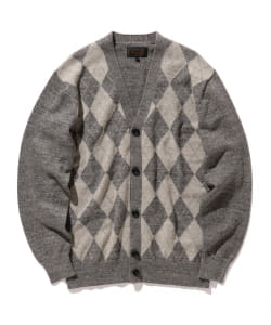 ▲BEAMS PLUS / 12ゲージ アーガイルカーディガン