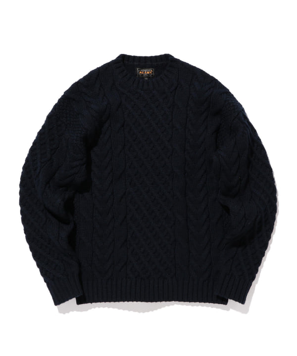 Beams Plus ビームス プラス アウトレット Beams Plus アラン クルーネック ニット トップス ニット セーター 通販 Beams
