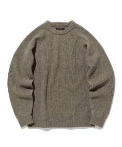 ▲BEAMS PLUS / 4ゲージ リブクルーニット