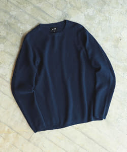 ▲BEAMS / ライト ワッフル クルーネック ニット