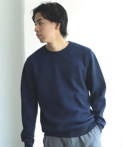 ▲BEAMS / リバーワッフル クルーネック ニット