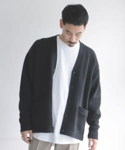 ▲BEAMS / 3ゲージ レタード ビッグカーディガン