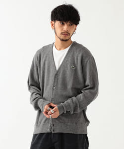▲LACOSTE × BEAMS / 別注 ウール カーディガン