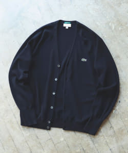 ▲LACOSTE × BEAMS / 別注 ウール カーディガン