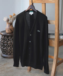 ▲LACOSTE × BEAMS / 別注 ウール カーディガン