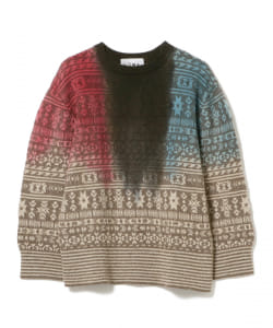 ▲NOMA t.d. / Painting Jacquard Sweater