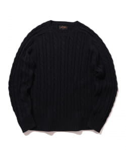 ▲BEAMS PLUS / 5ゲージ コットン ヘンプ ケーブル クルーニット