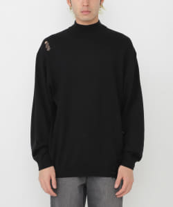 VAPORIZE / Damage Loose Hi-Neck Knit