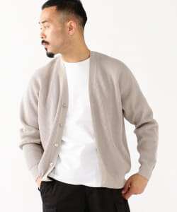 ▲BATONER × BEAMS PLUS / 別注  ハイカウント リブ カーディガン