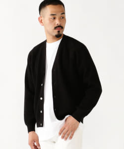 ▲BATONER × BEAMS PLUS / 別注  ハイカウント リブ カーディガン