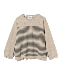 【1/20再値下げ】NOMA t.d. / Damage Stripe Sweater