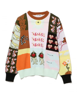 ▲TTT_MSW / Patchwork Pullover Knit