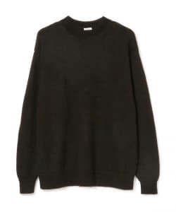 ▲COMOLI / Black Alpaca Crewneck Knit