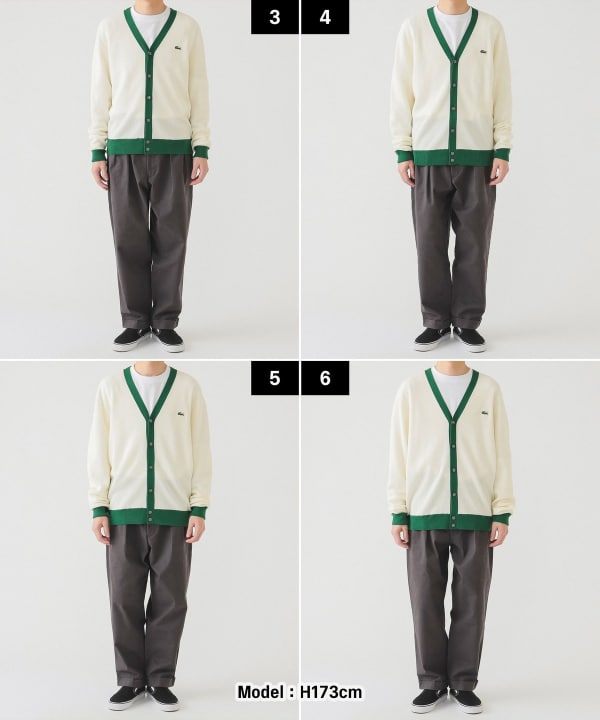 BEAMS（ビームス）LACOSTE for BEAMS / 別注 カーディガン（トップス