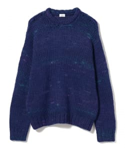 ▲URU / Mix Crew Neck Knit