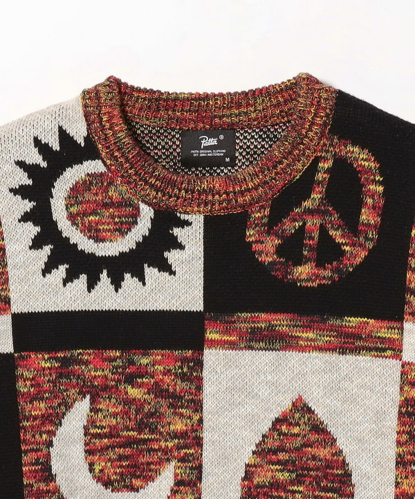 BEAMS(ビームス)PATTA / Jacquard Crayon Knitted Sweater BEAMS(ビームス)PATTA / Jacquard Crayon Knitted Sweater