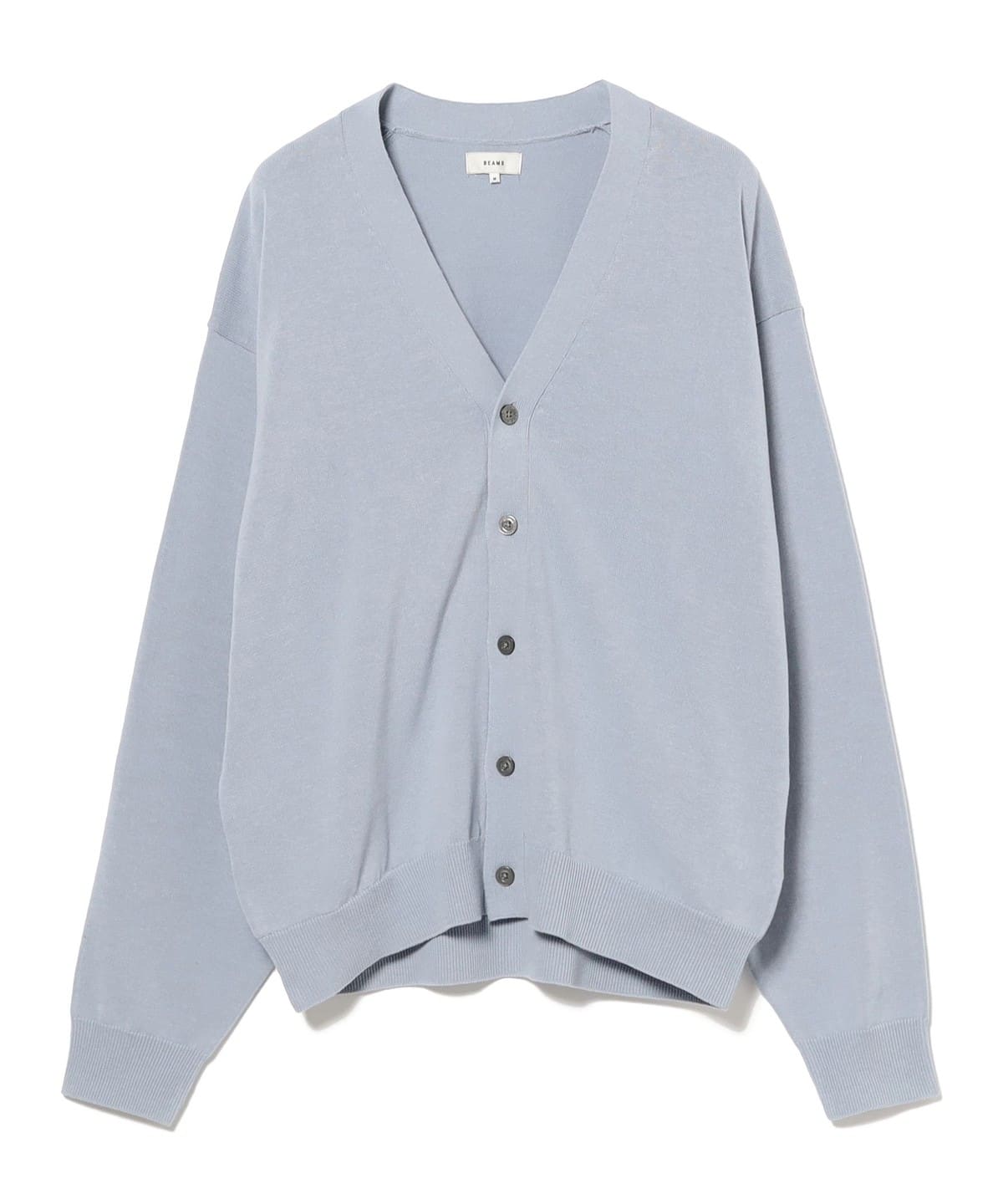 リラックス ソリッド カーディガン トップス MEN SAX M リラックス ソリッド カーディガン トップス MEN SAX M