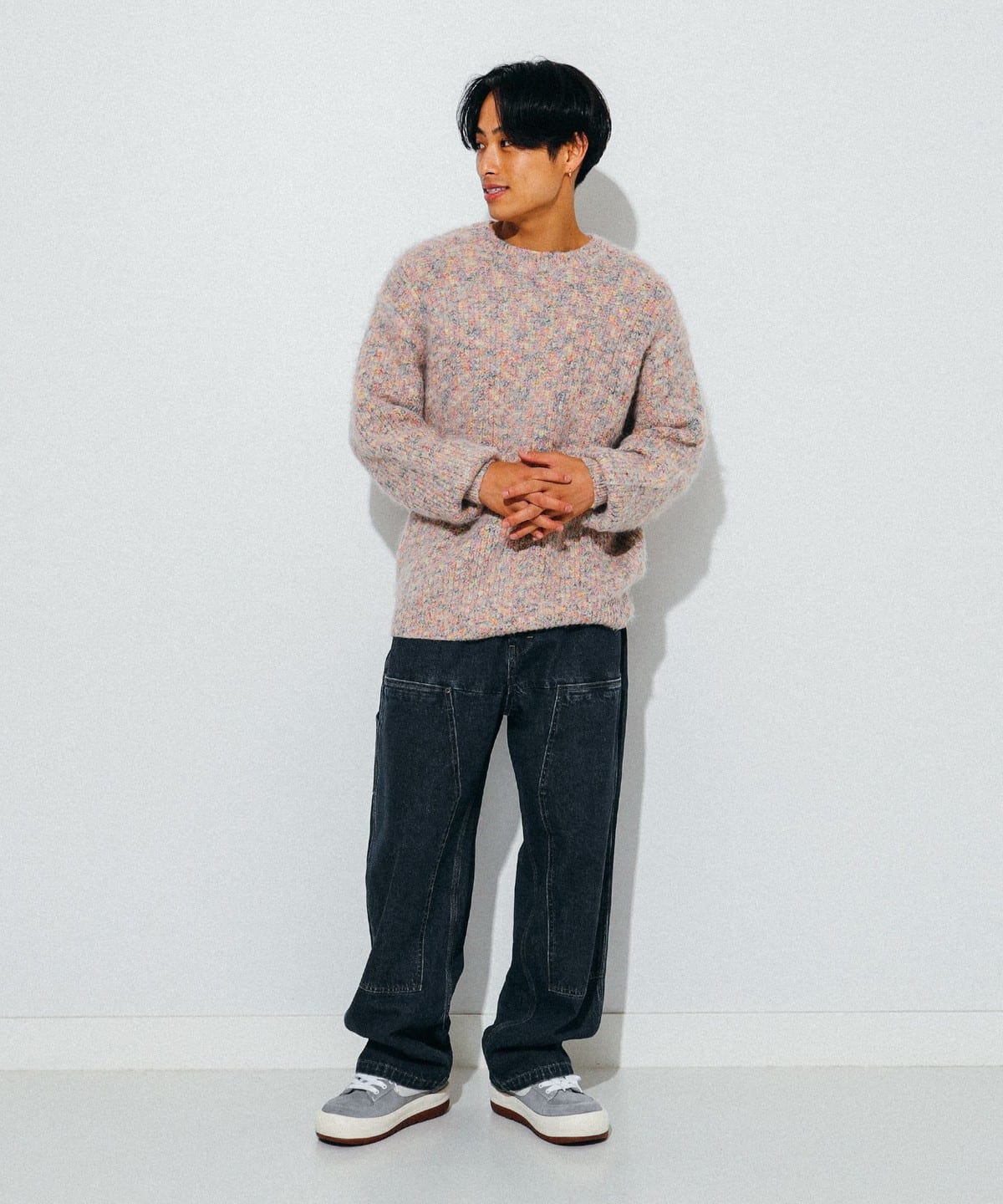 BEAMS（ビームス）5ゲージ シャギー クルーネック ニット