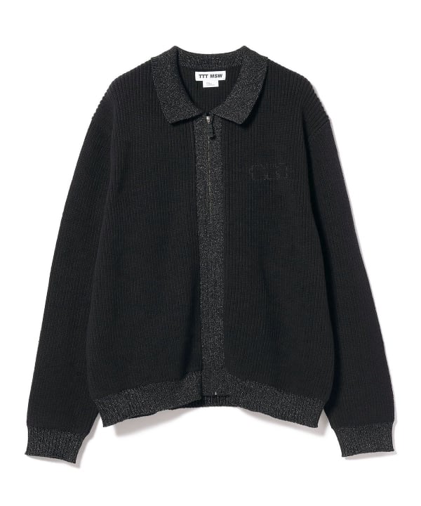 TTT MSW 24SS Lame Zip Up Cardigan  / Mポロ