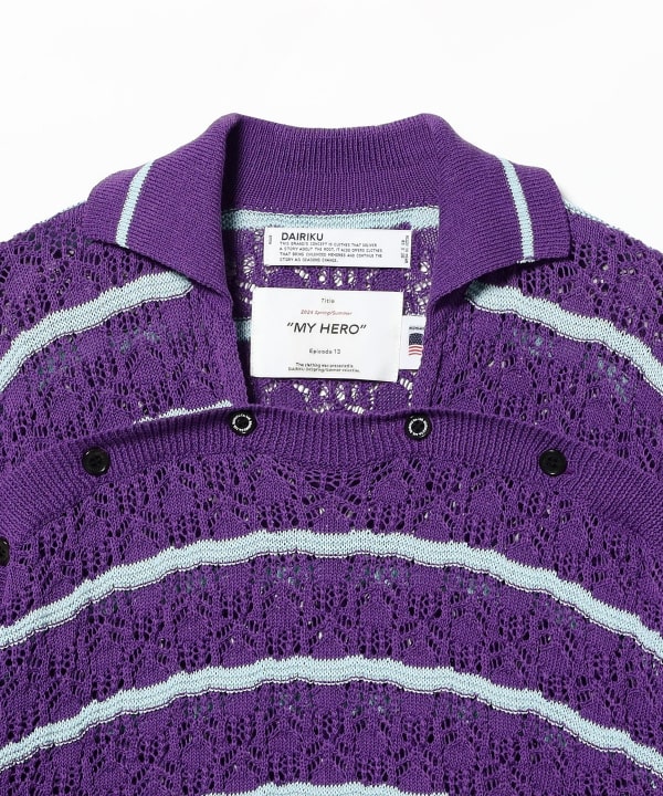 DAIRIKU パンサーニット 22AW BEAMS BEAMS（ビームス）DAIRIKU / Alain Marine Knit（トップス ニット