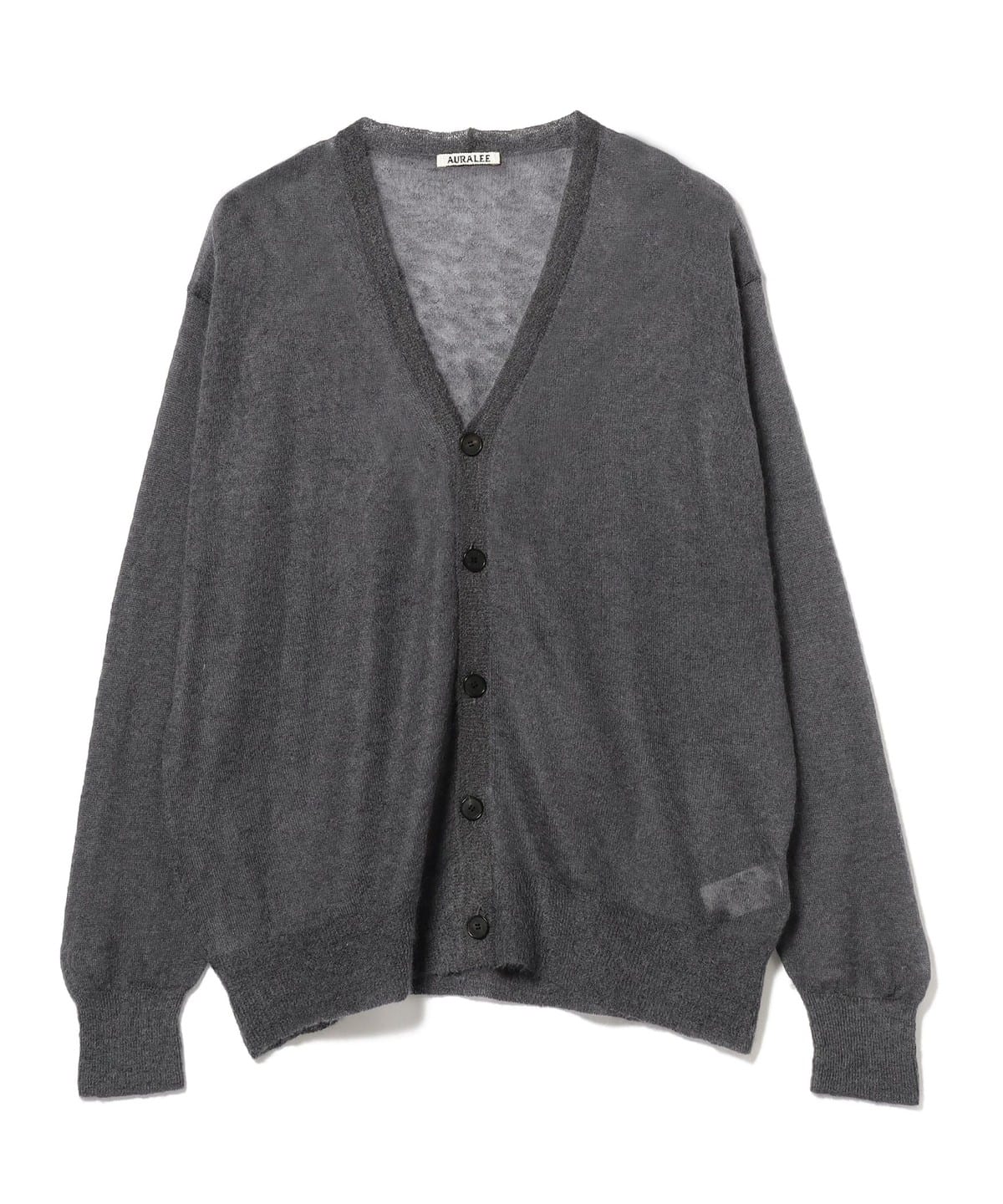 新作モデル カーディガン AURALEE KID MOHAIR SHEER KNIT CARDIGAN