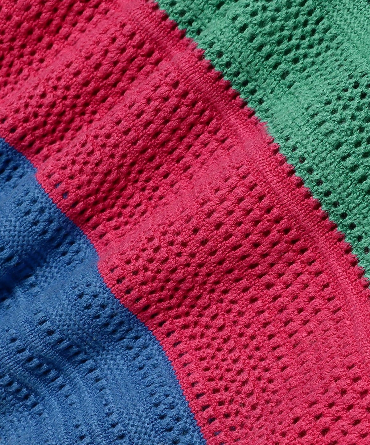 BEAMS(ビームス)マルチボーダー メッシュ ニット(トップス BEAMS(ビームス)マルチボーダー メッシュ ニット(トップス
