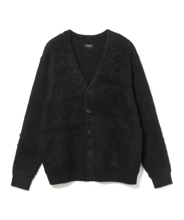 BEAMS 7 gauge solid shaggy cardigan (tops BEAMS cardigans