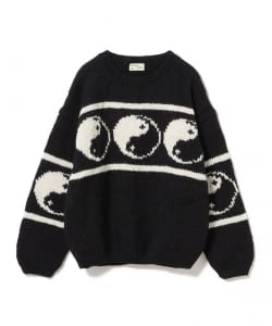 ▲MacMahon Knitting Mills / Crew Neck Knit-Line Yin&Yang