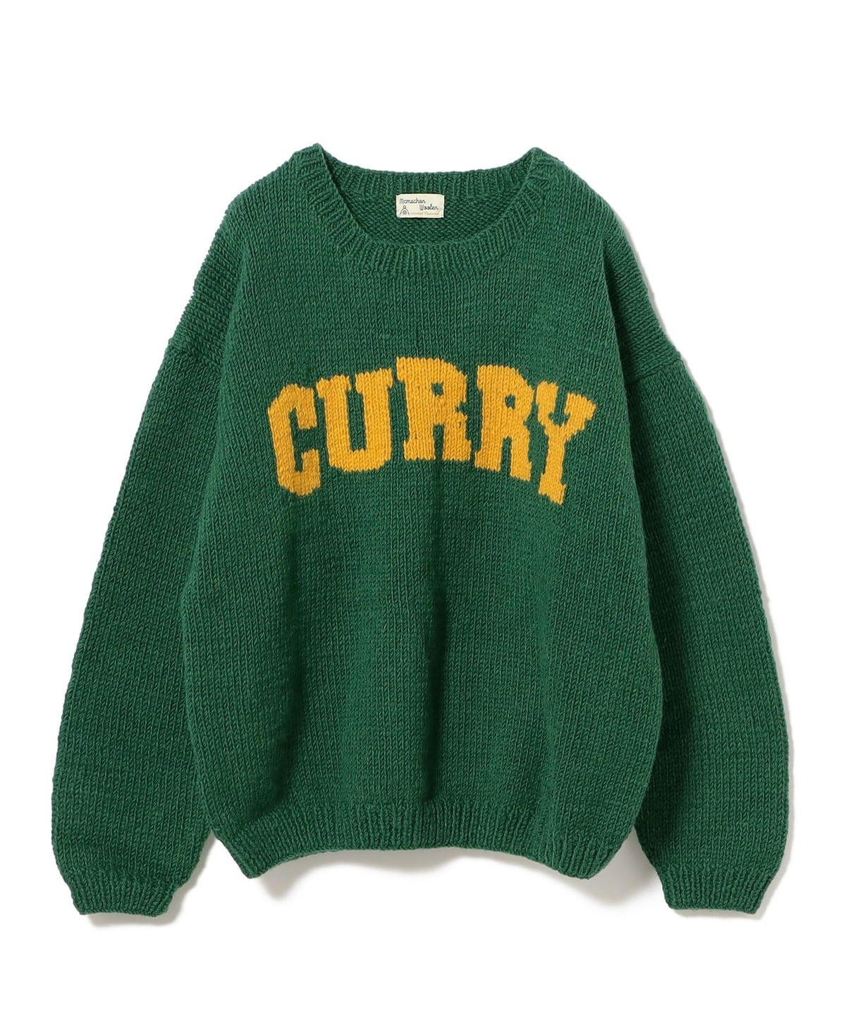 BEAMS（ビームス）MacMahon Knitting Mills / Crew Neck Knit-GREEN CURRY（トップス ニット ・セーター）通販｜BEAMS