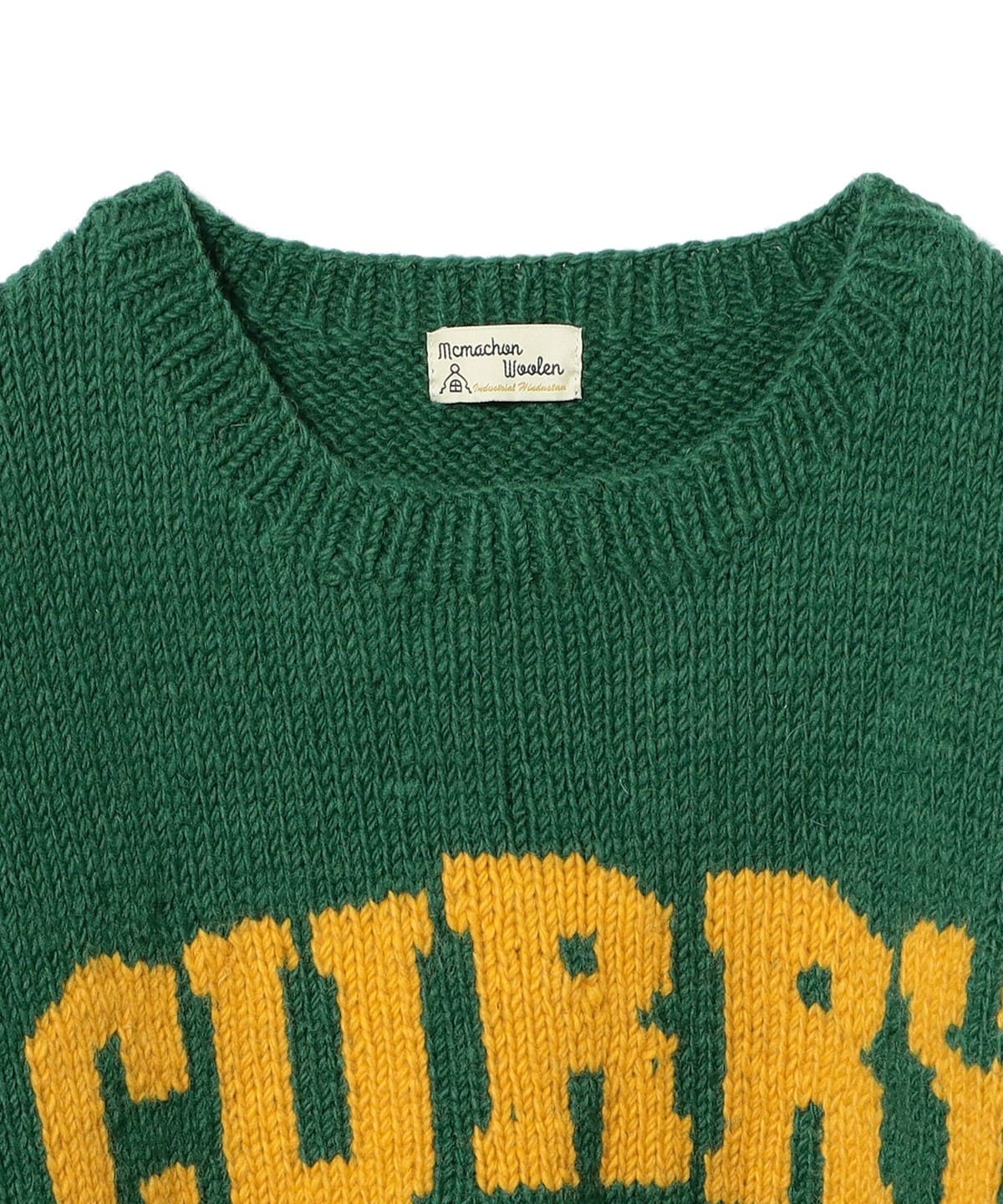 BEAMS（ビームス）MacMahon Knitting Mills / Crew Neck Knit-GREEN CURRY（トップス ニット ・セーター）通販｜BEAMS