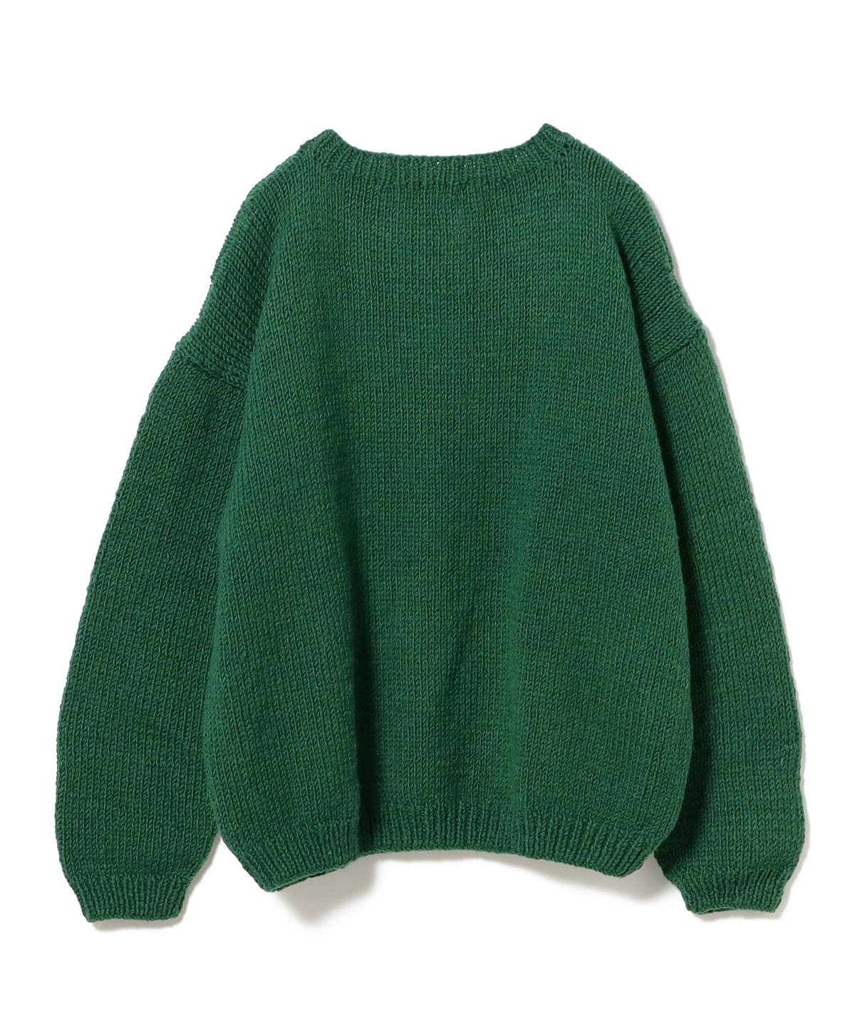 BEAMS（ビームス）MacMahon Knitting Mills / Crew Neck Knit-GREEN CURRY（トップス ニット ・セーター）通販｜BEAMS