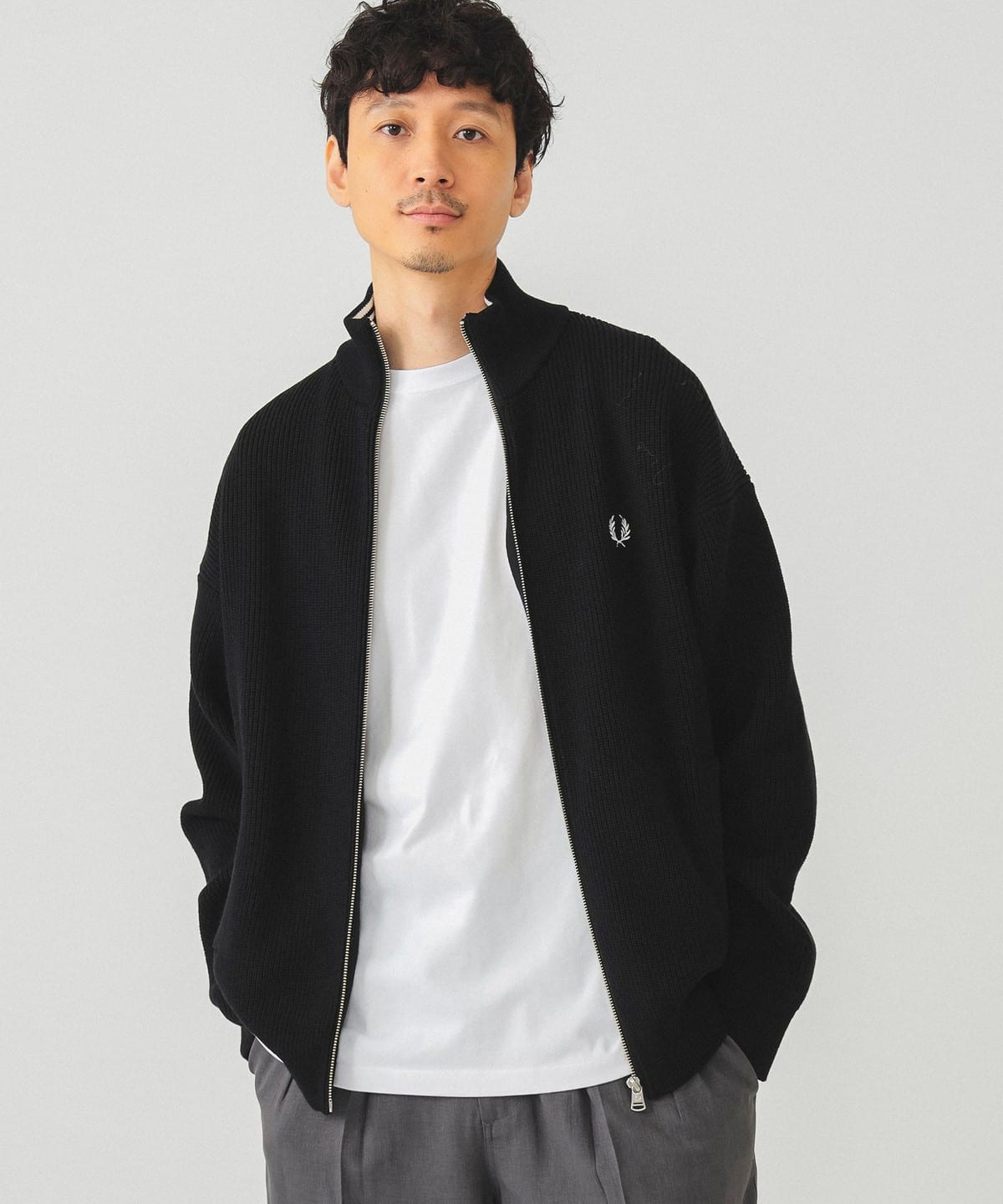 BEAMS（ビームス）【別注】FRED PERRY / ドライバーズニット（トップス ニット・セーター）通販｜BEAMS