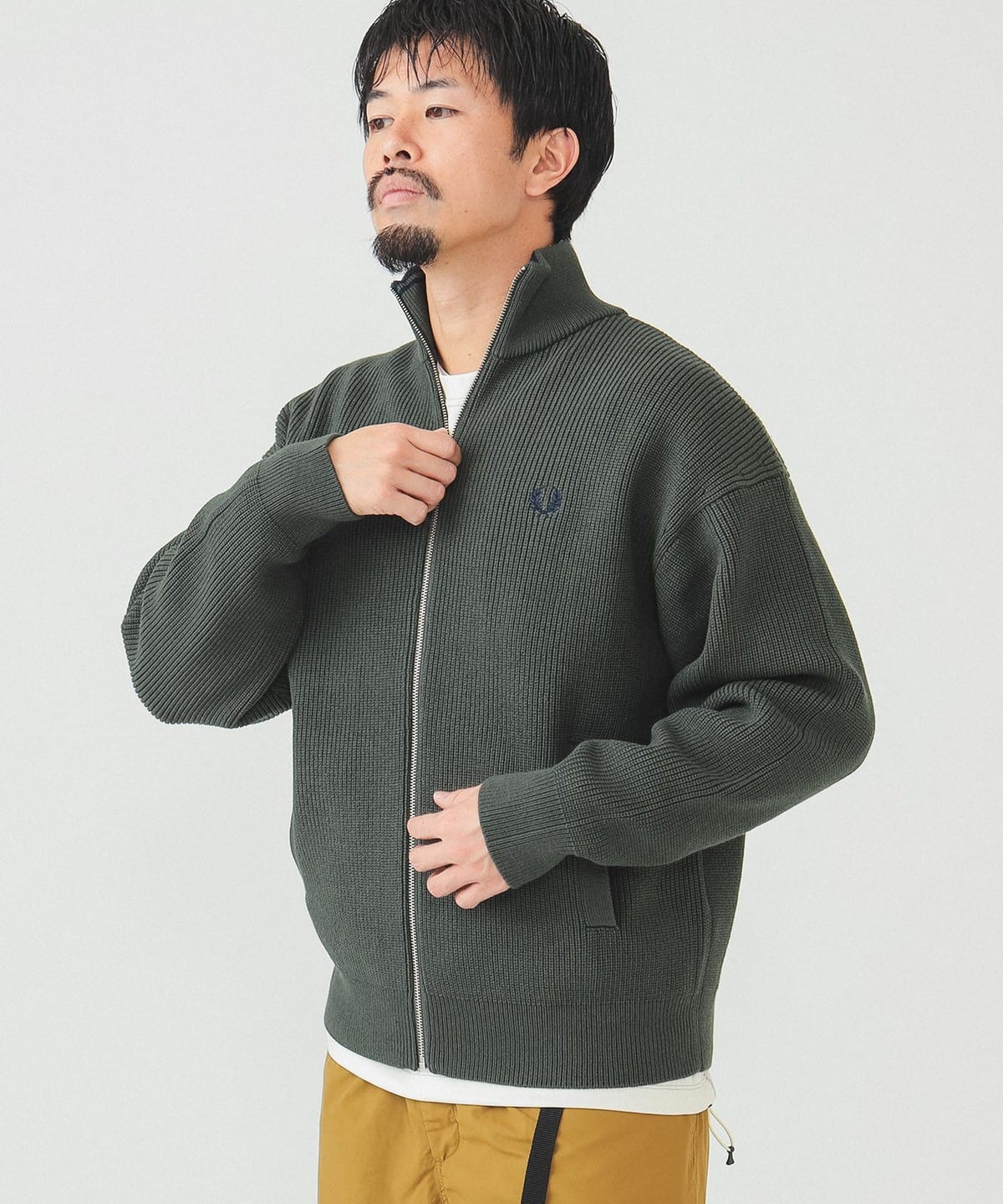 別注】FRED PERRY / ドライバーズ ニット（ニット/セーター