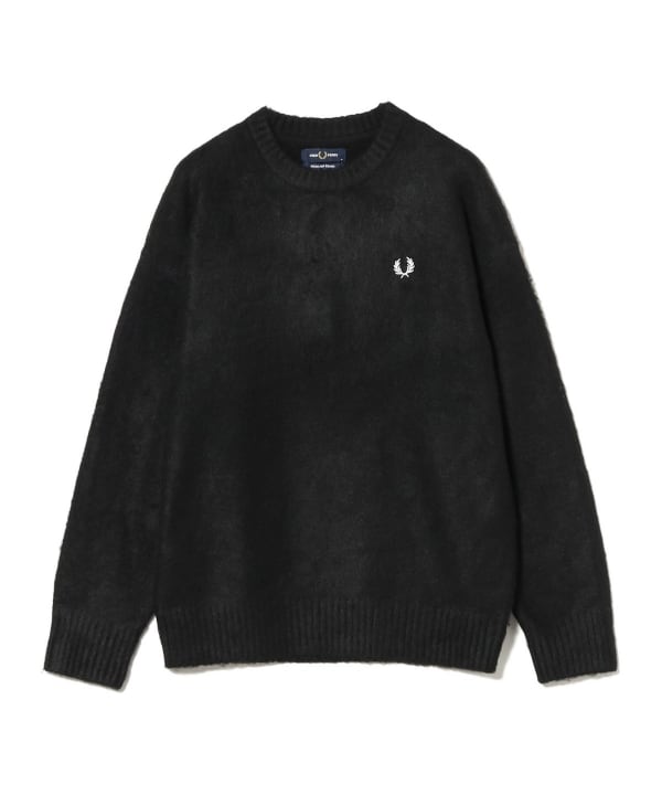 BEAMS (BEAMS) [Special order] FRED PERRY / Fluffy crew neck knit (tops,  knitwear, sweaters) for sale | BEAMS