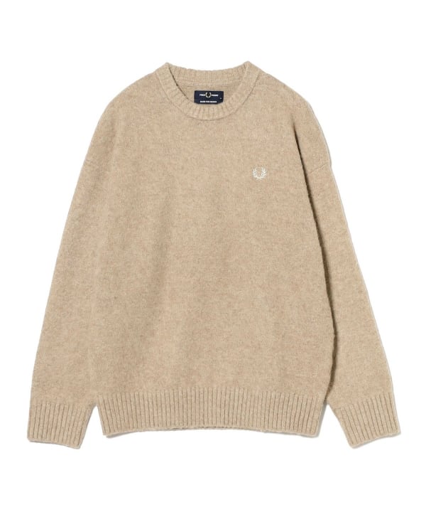 BEAMS (BEAMS) [Special order] FRED PERRY / Fluffy crew neck knit (tops,  knitwear, sweaters) for sale | BEAMS