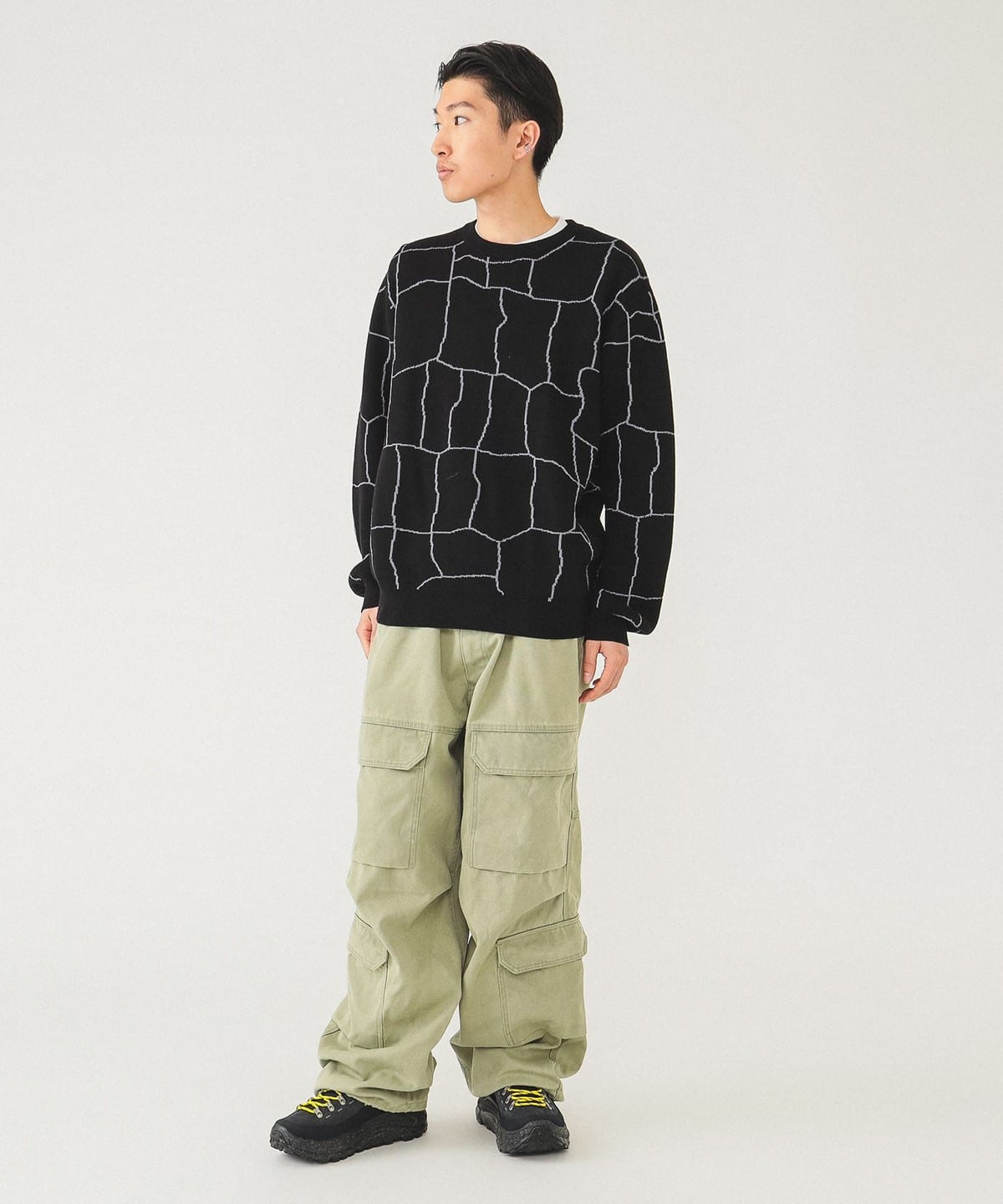 BEAMS 12 Gauge Spider Web Crew BEAMS (Tops, Knitwear BEAMS 12 Gauge Spider Web Crew BEAMS (Tops, Knitwear