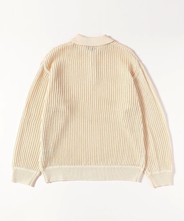 ファッション BEAMS（ビームス）【タイムセール】メッシュ ポロシャツ ニット トップス