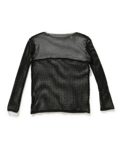 blackmeans / cotton mesh long sleeve T-shirt