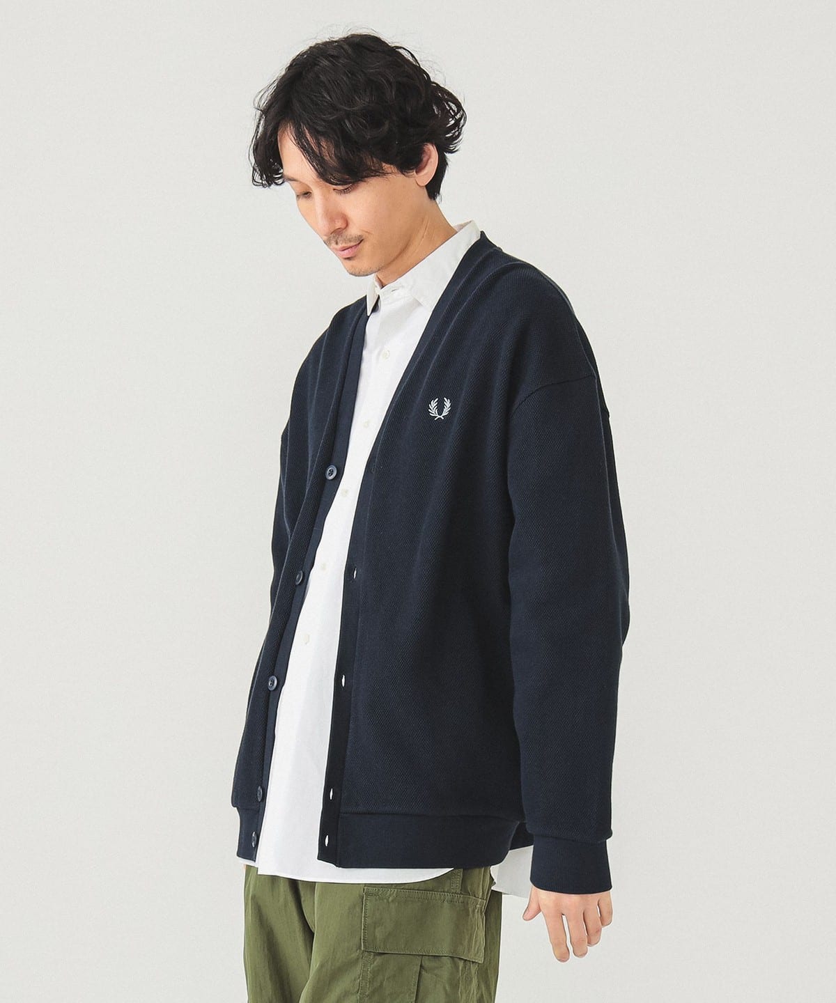 BEAMS（ビームス）【別注】FRED PERRY / リラックス ピケ カーディガン（トップス カーディガン）通販｜BEAMS